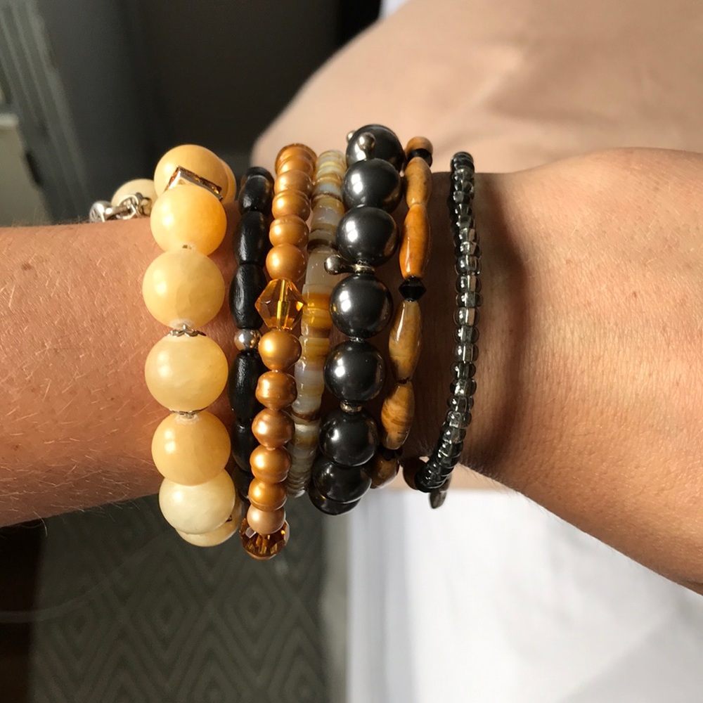 Beaded wrap bracelet